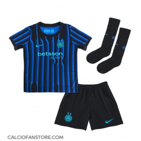 Maglia Calcio Inter Milan Nicolo Barella #23 Prima Divisa Bambino 2025-26 Manica Corta (+ pantaloncini)